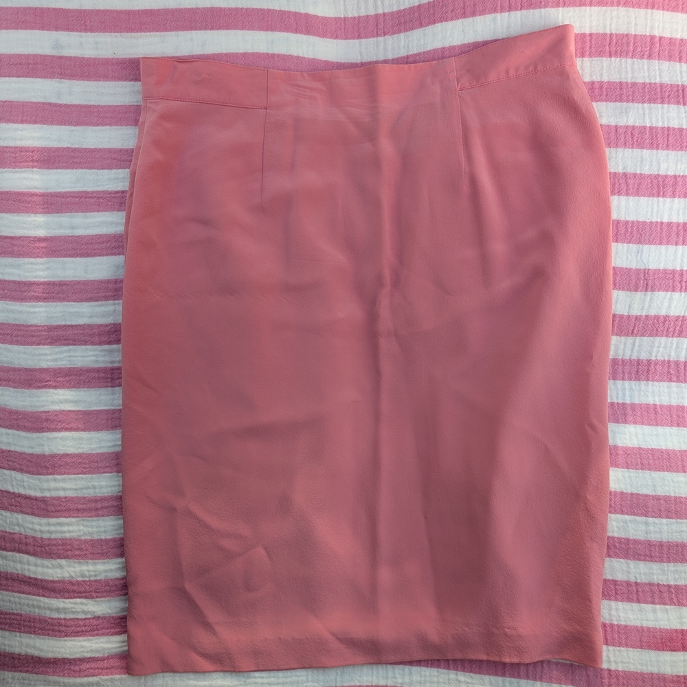 Silk Vintage Pink Women's Skirt